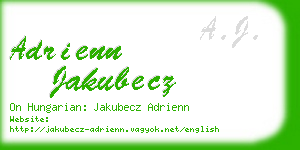 adrienn jakubecz business card